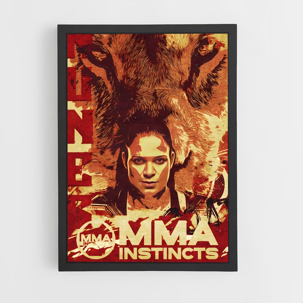 Poster Instinct de Combat – affiche MMA (vue 2)